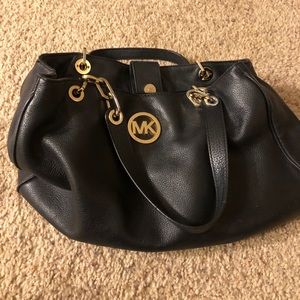 Michael Kors Black Leather Purse